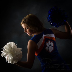 Kourtney showing her Cheer muscles!